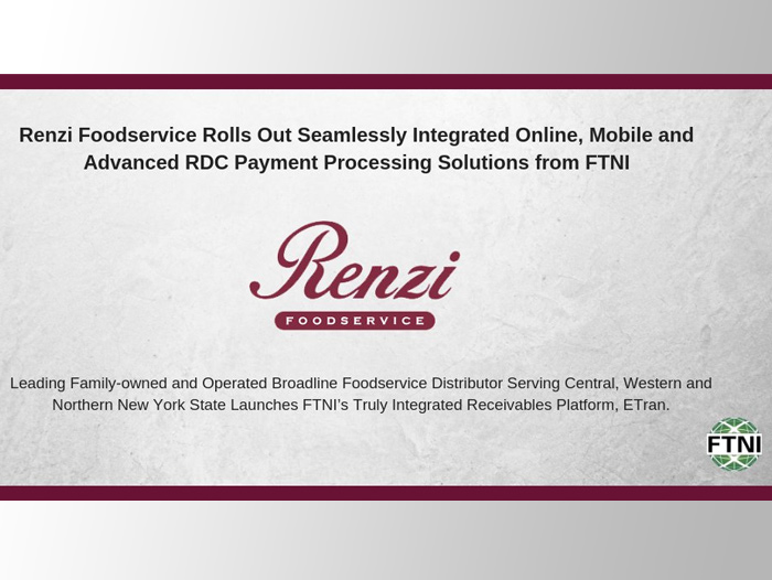 Renzi Foodservice Rolls Out Seamlessly Integrated Online, Mobile And ...