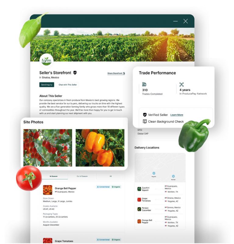 ProducePayTM Launches Storefronts on Marketplace to Empower Growers to